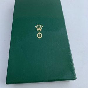 Vintage NOS ROLEX Billfold Credit Card Wallet Green Leather Ref. 4128, #126